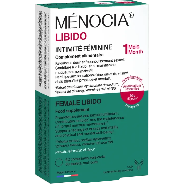 Ménocia Libido intime Frauen CCD - Packung mit 60 Tabletten