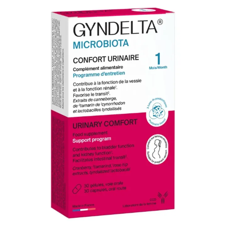 Gyndelta Mikrobiota Harnkomfort Ccd - Packung mit 30 Kapseln