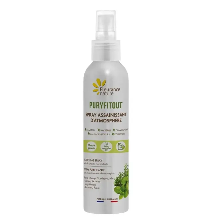 Puryfitout Desinfektionsspray mit 31 ätherischen Ölen Fleurance Nature - 200ml Spray