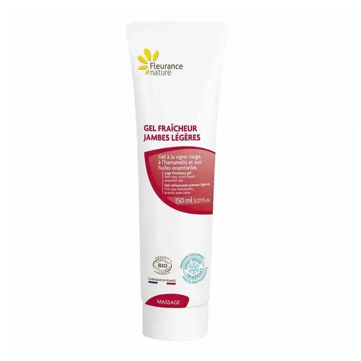 Frischegel für leichte Beine bio Fleurance nature - Tube mit 150 ml