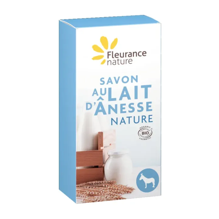 Naturseife mit Bio-Ziegenmilch Fleurance nature - Stück von 100g