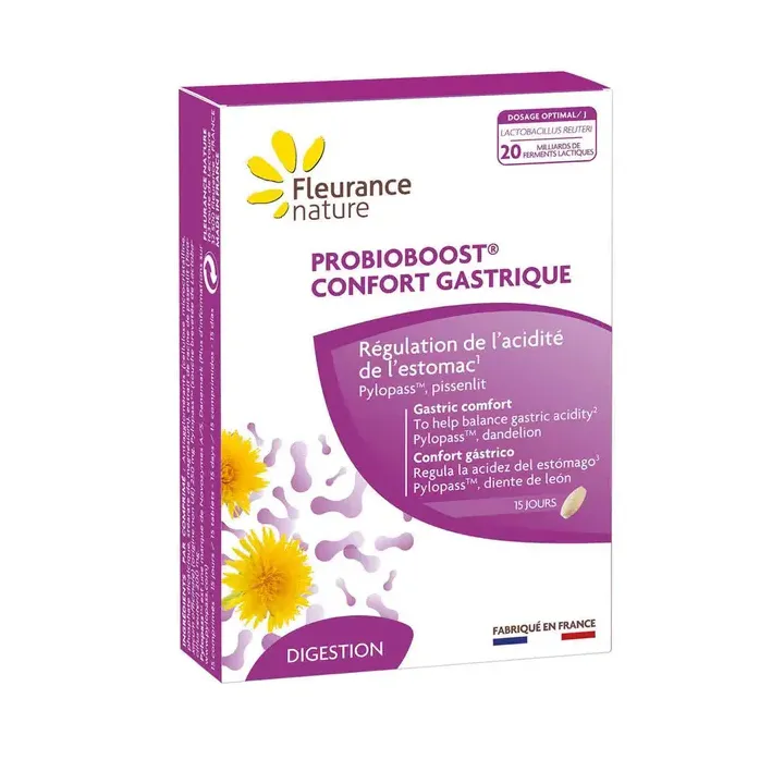 Probioboost Magenkomfort Fleurance Nature - Packung mit 15 Tabletten