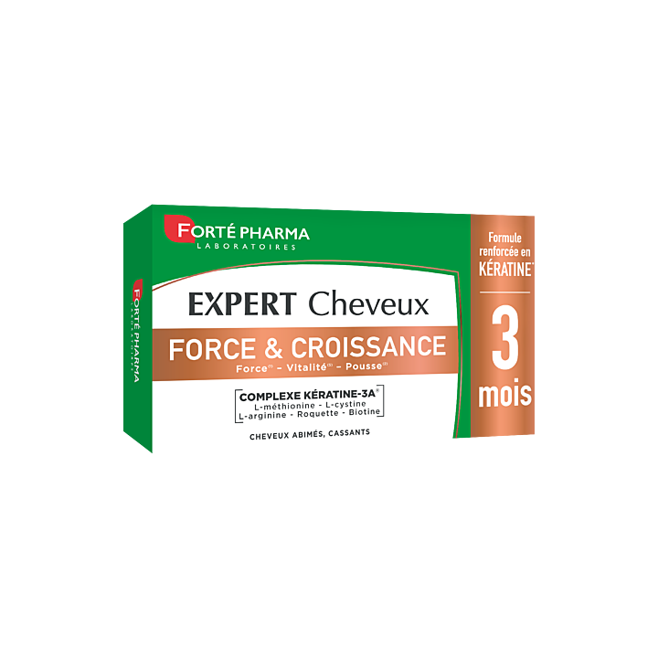 Experte Haare Kraft & Wachstum Forté Pharma - Packung mit 90 Tabletten