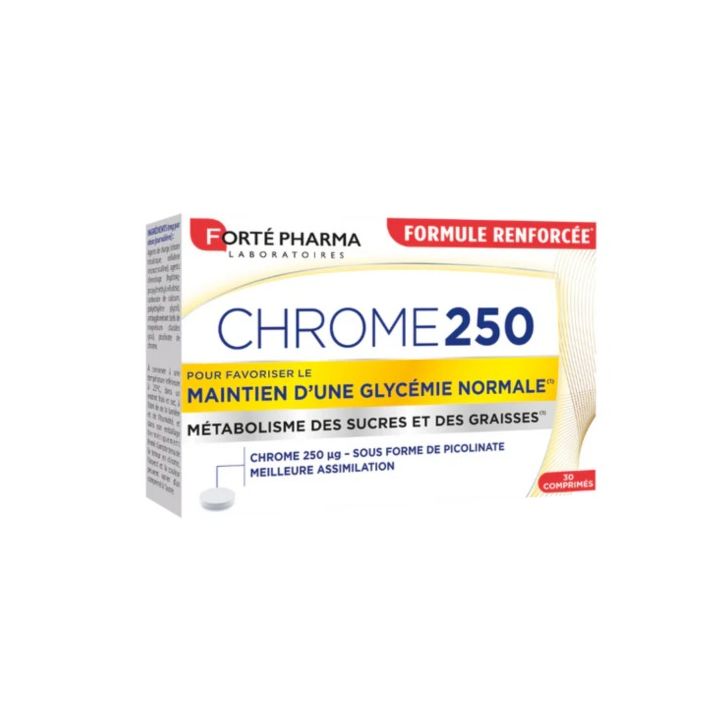 Chrome 250 Forté Pharma - Packung mit 30 Tabletten