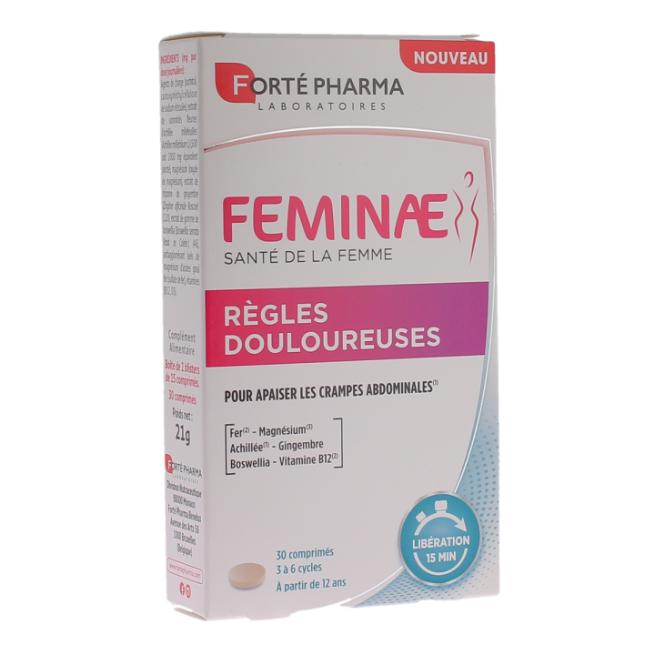 Feminae schmerzhafte Regeln Forté pharma - Packung mit 30 Tabletten