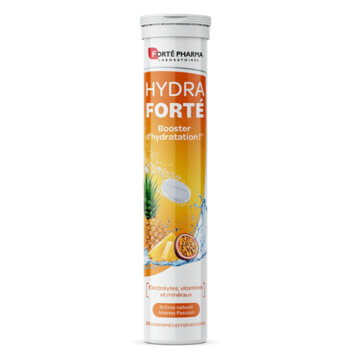 Hydra Forté Feuchtigkeitsbooster mit natürlichem Cola-Geschmack von Forté Pharma - 24 Brausetabletten