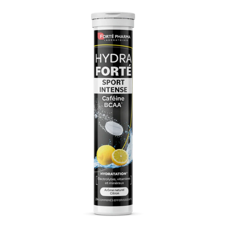 Hydra Forté Sport Intense Hydrationsbooster mit natürlichem Zitronenaroma Forté Pharma - 24 Brausetabletten