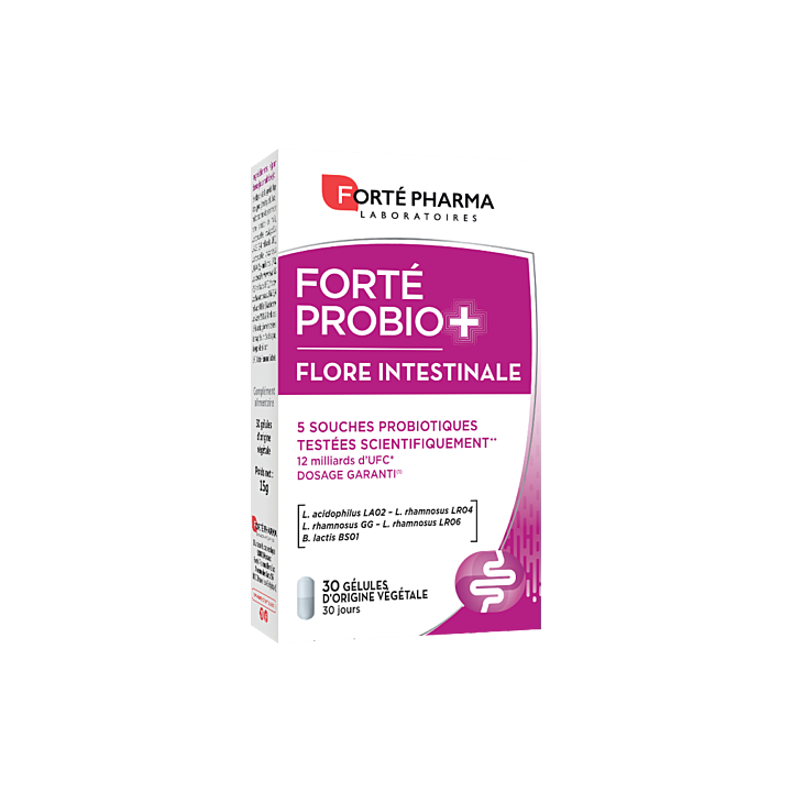 Forté Probio+ Darmflora Forté Pharma - Packung mit 30 Kapseln