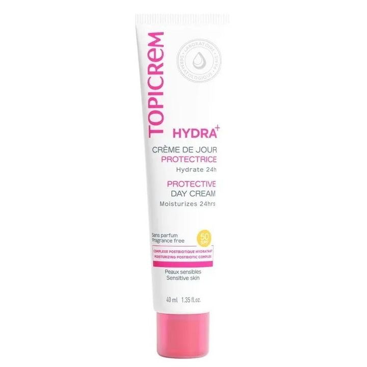 Hydra+ schützende Tagescreme SPF50 Topicrem - Tube mit 40 ml