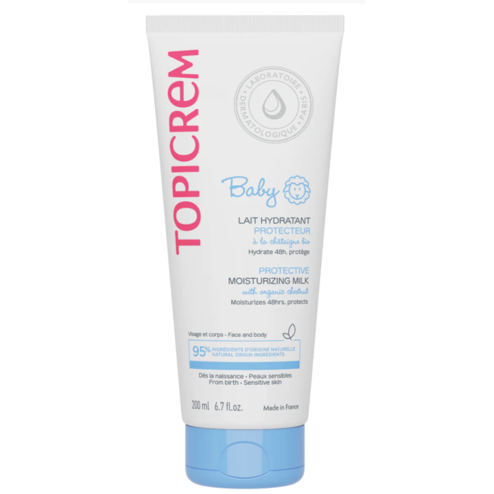Feuchtigkeitsspendende Schutzmilch Baby Topicrem - 200ml Tube