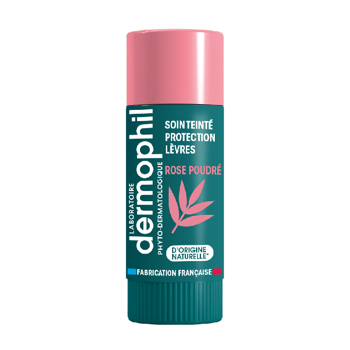 Lippenbalsam getönt in Puderrosa Dermophil - Stick mit 4g