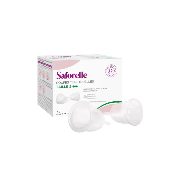 Menstruationstassen Größe 2 Saforelle - 2 Menstruationstassen