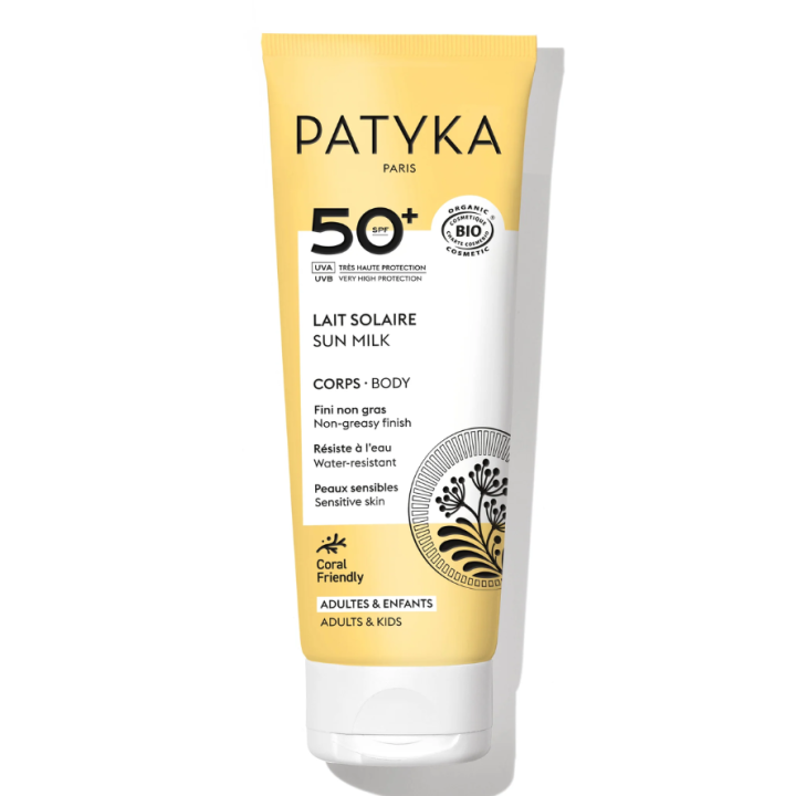 Sonnenschutzmilch SPF50 für den Körper Patyka - Tube mit 100 ml