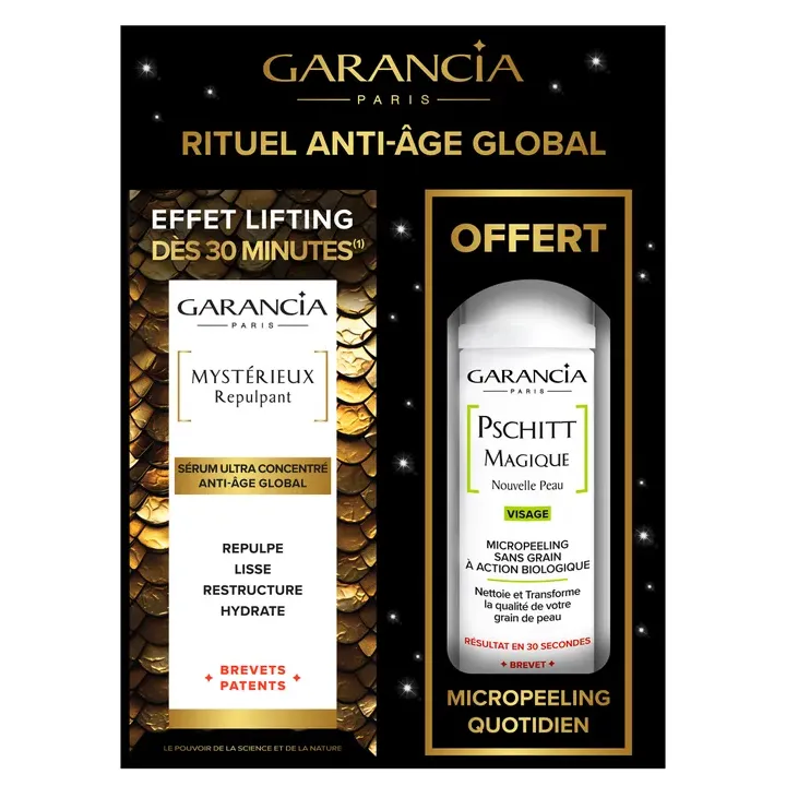 Globales Anti-Aging-Ritual Mysteriös Auffüllend + Magischer Gesichtsspray geschenkt Garancia - 2 Pumpflaschen à 30ml