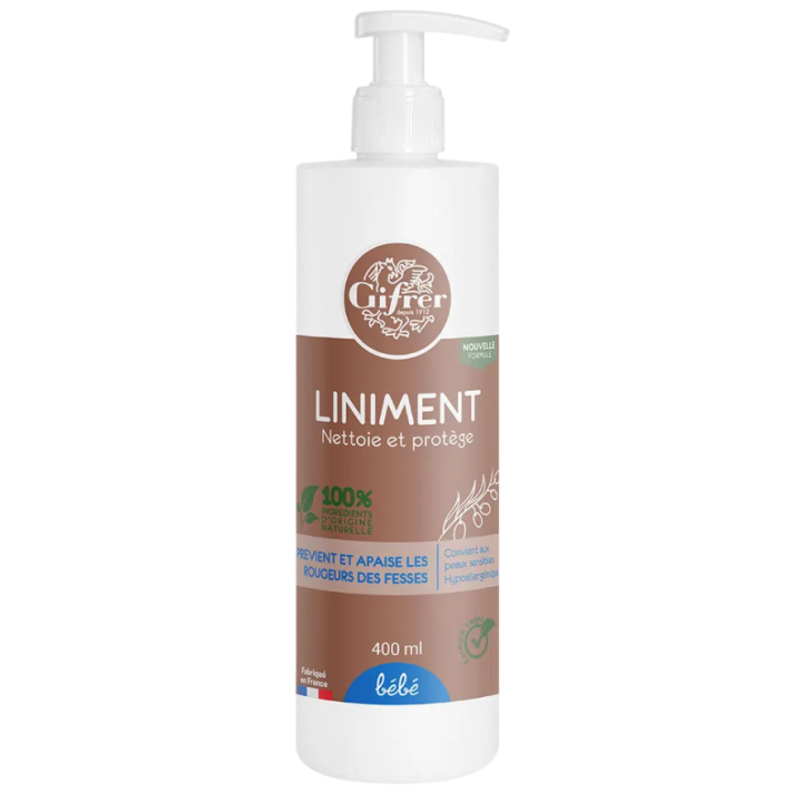 Liniment oleocalcaire Baby Gifrer - Pump bottle of 400ml
