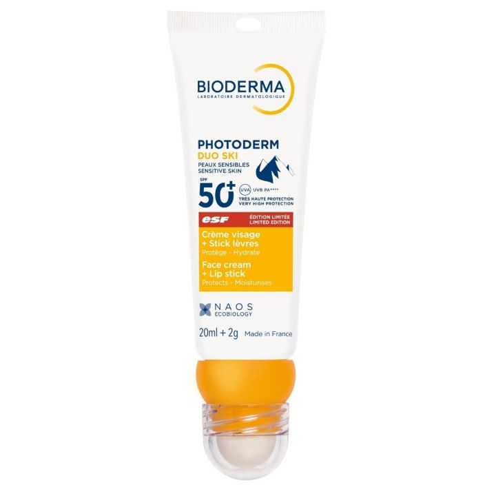 Photoderm Duo Ski Gesichts-Sonnencreme und Lippenbalsam Bioderma - Stick von 20ml + 2g