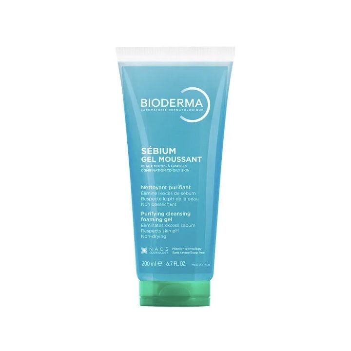 Sébium Schäumendes Reinigungsgel Bioderma - Pumpflasche mit 200 ml