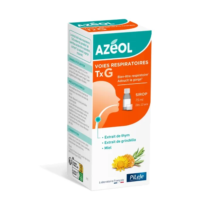 Azéol Sirup Wohlbefinden der Atemwege Pileje - Flasche 75 ml