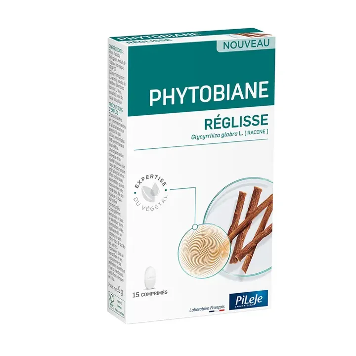 Phytobiane Süßholz Pileje - Packung mit 15 Tabletten