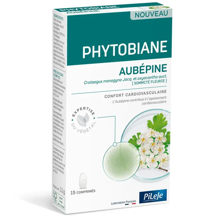 Phytobiane Weißdorn Pileje - Packung mit 5 Tabletten