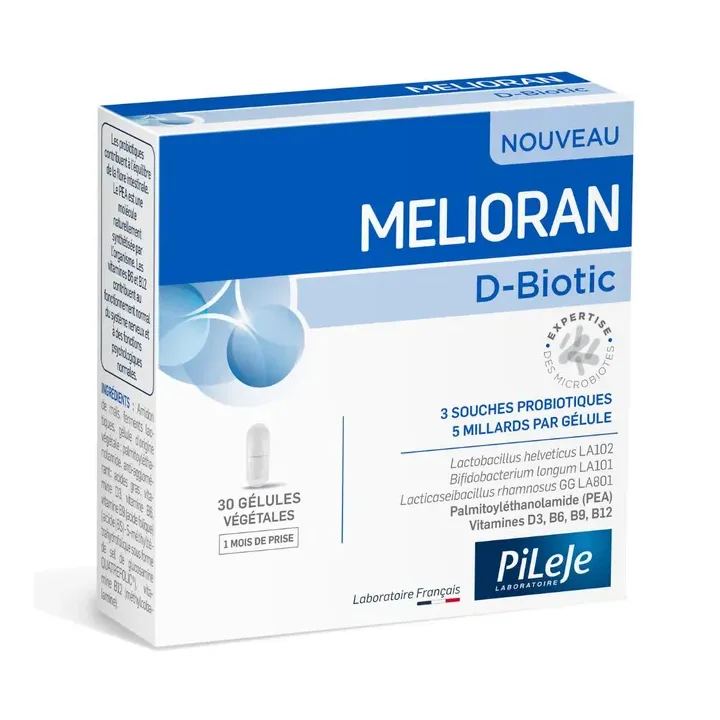 Melioran D-Biotic Pileje - boite de 30 gélules