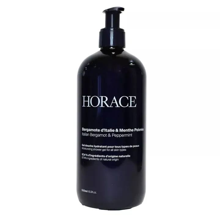 Duschgel Bergamotte aus Italien & Pfefferminze Horace - Pumpflasche 500ml