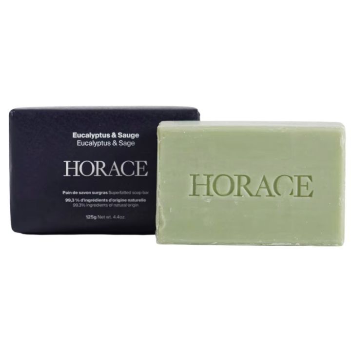 Überfettete Seife Eukalyptus und Salbei Horace - Stück von 125g