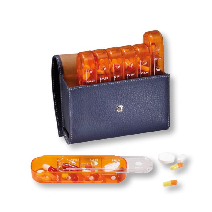 Woche große modulare Pillendose Pilbox - 1 marine Pillendose