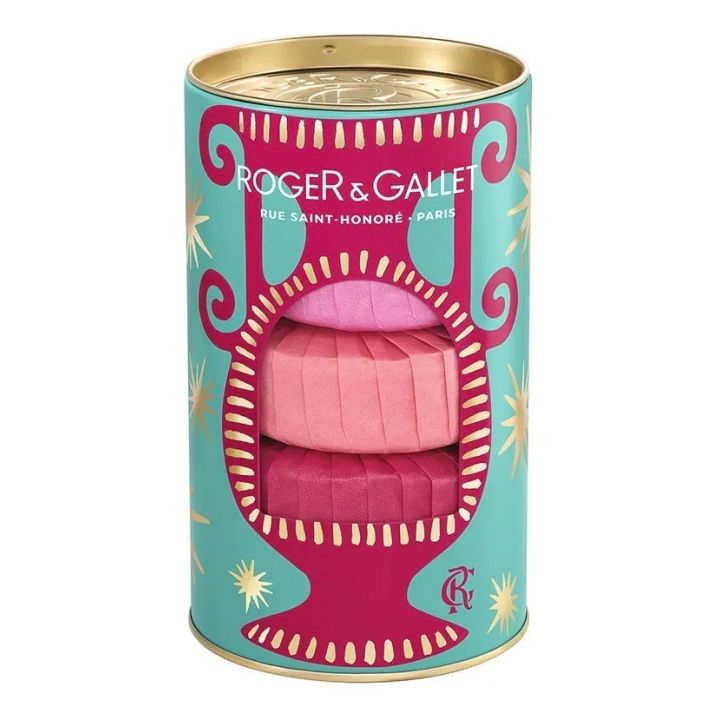 Geschenkset Seifen Rose Roger & Gallet - Set mit 3 Seifen