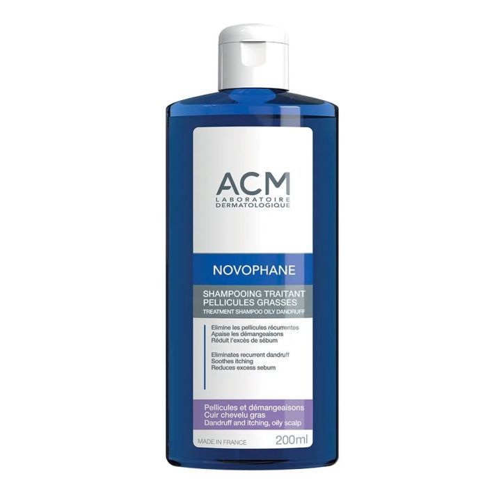 Novophane Schuppen-Shampoo für fettige Schuppen ACM - Flasche mit 200 ml