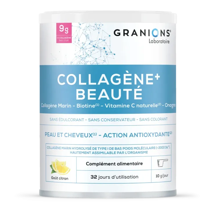 Kollagen+ Schönheit Zitronengeschmack Granions - 250g Dose