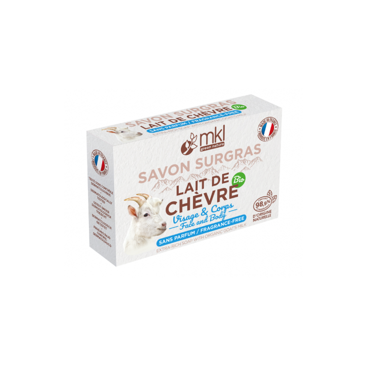 Überfettete Seife mit Bio-Ziegenmilch MKL Green Nature - 100g Stück
