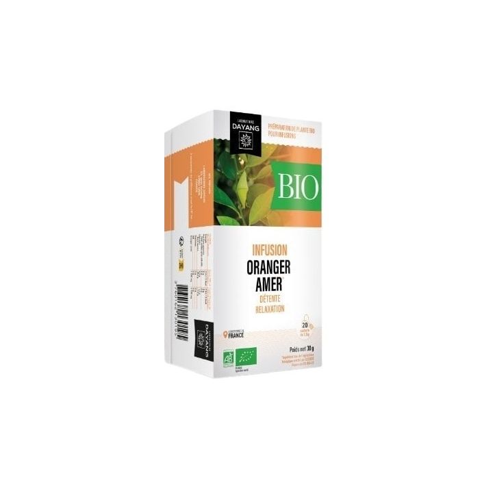 BIO Bitterorange-Infusion Entspannung-Relaxation Dayang - Box mit 20 Beuteln