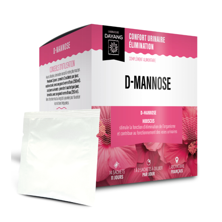 D-Mannose Harnkomfort Eliminierung Dayang - Packung mit 14 Beuteln