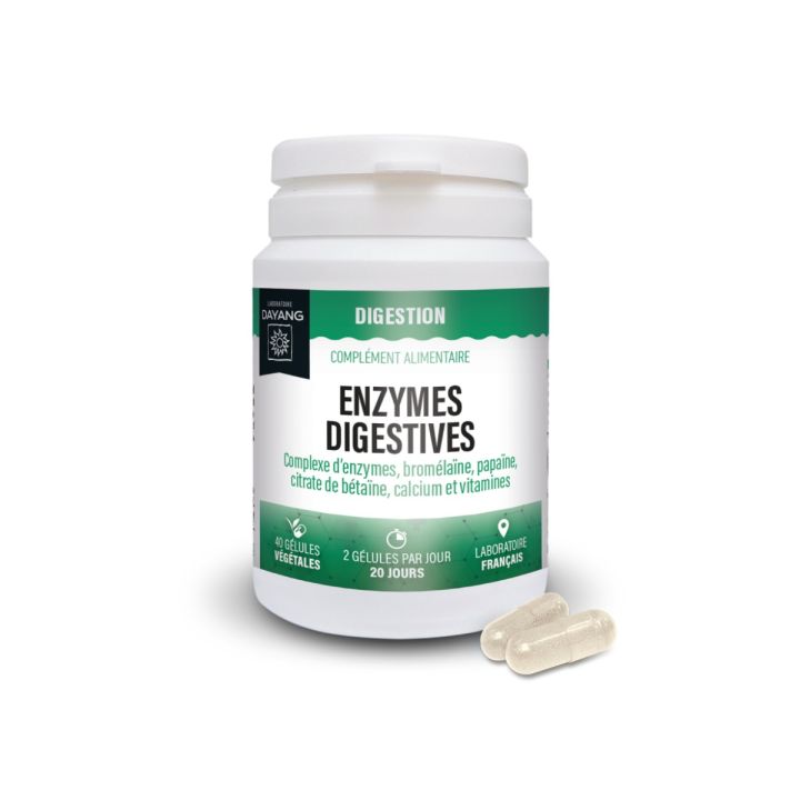 Verdauung Enzyme Dayang - Dose mit 40 Kapseln