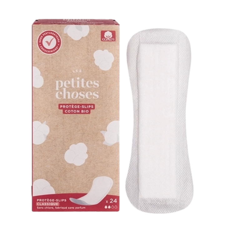 Klassische Bio-Baumwoll-Slipeinlagen Les Petites Choses - Schachtel mit 24 Slipeinlagen