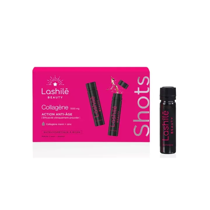 Anti-Aging-Kollagen Lashilé Beauty - Box mit 14 Shots