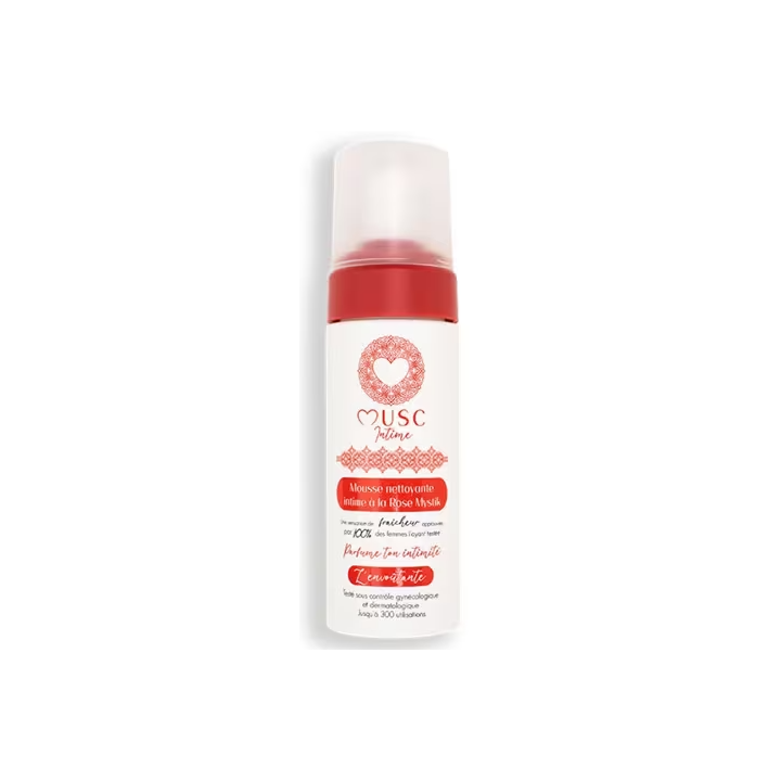 Intimwaschmousse mit mystischem Rosen-Moschus - Pumpflasche mit 150 ml