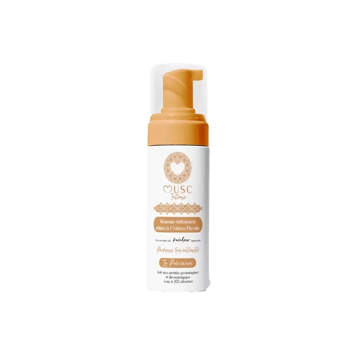 Intimwaschmousse mit floralem Amber Musc Intime - Pumpflasche 150ml