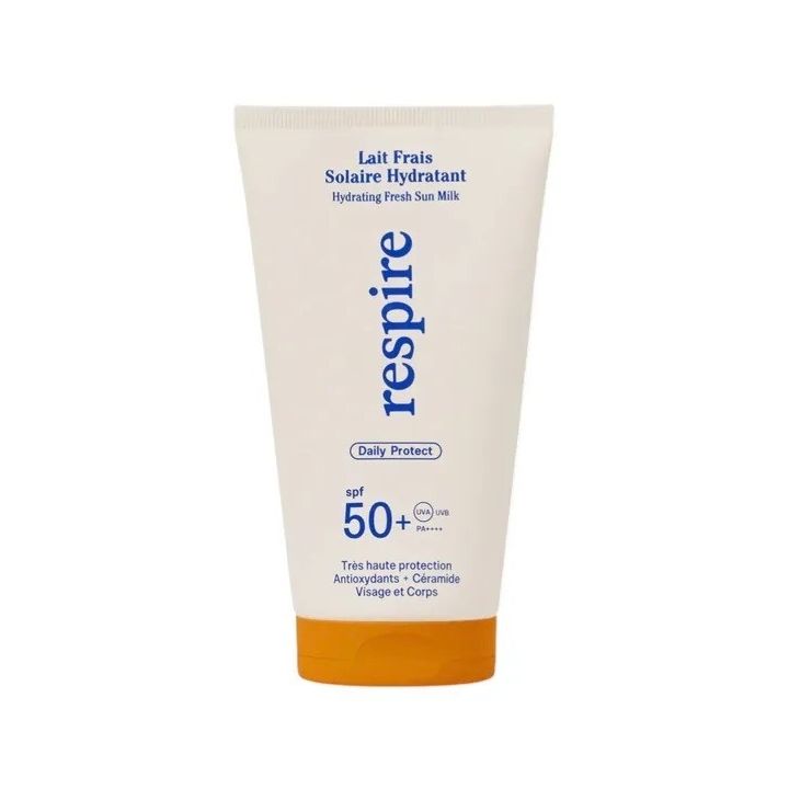 Frische Sonnenmilch feuchtigkeitsspendend SPF50+ Respire - 150ml Tube