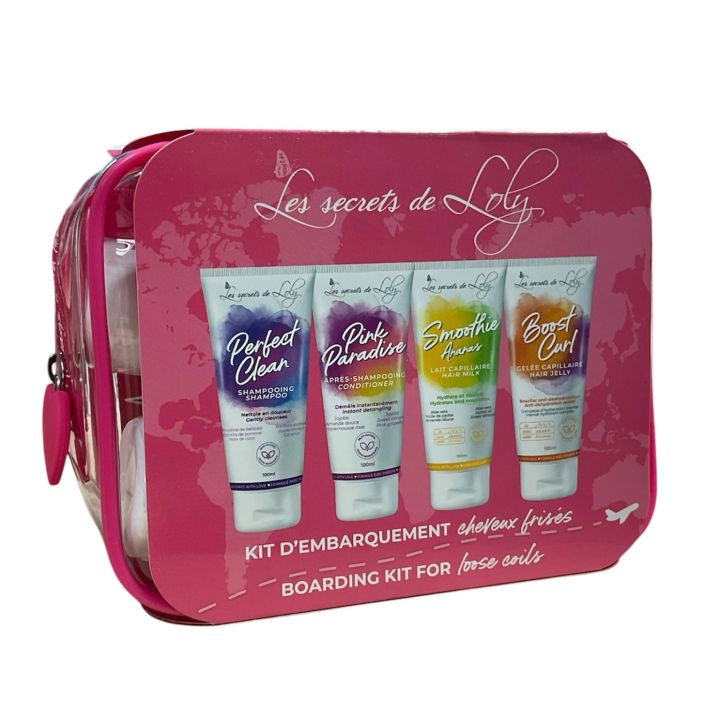 Reiseetui für lockiges Haar Les Secrets de Loly - Etui mit 4 Produkten