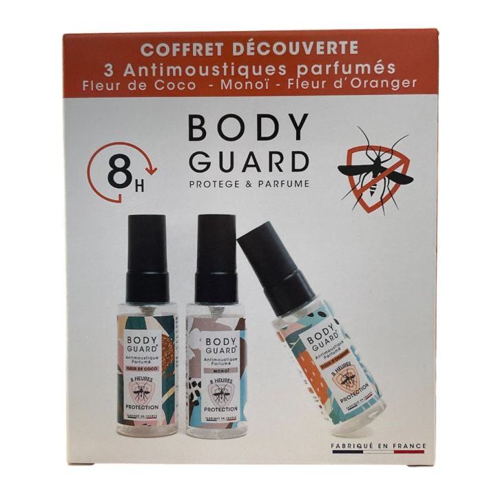 Anti-Mücken Duftset Entdeckungsset Kokosblüte, Monoi und Orangenblüte Bodyguard - Set mit 3 Sprays à 50 ml