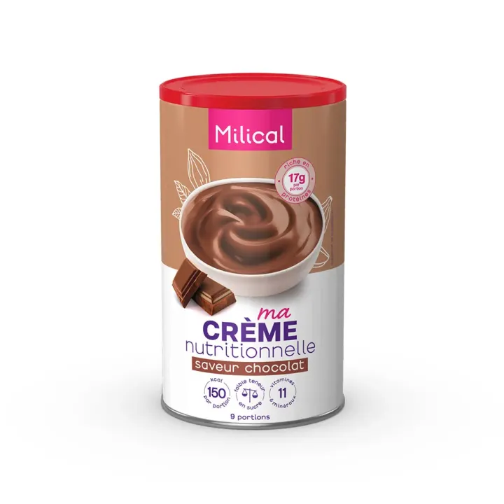 Meine Schokoladengeschmack-Nährcreme von Milical - 405g-Behälter