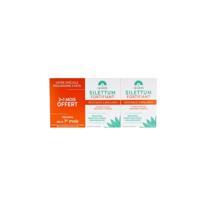 Silettum Fortifiant Jaldes - 3er Pack mit 60 Tabletten, 2+1 gratis