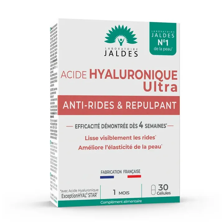 Ultra Anti-Aging Hyaluronsäure Kollagen Jaldes - Packung mit 30 Kapseln