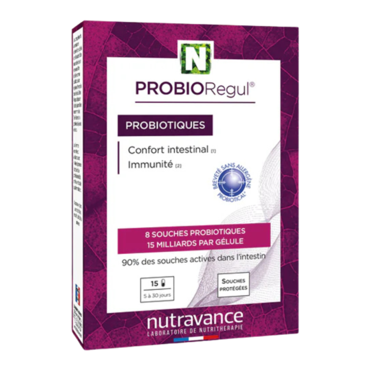 ProbioRegul Probiotika Nutravance - Packung mit 15 Kapseln