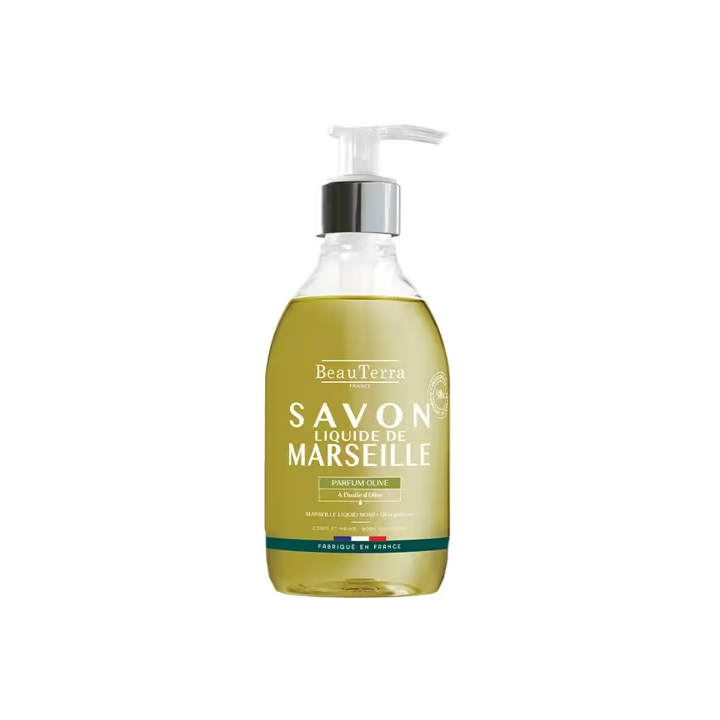 Flüssige Marseille-Seife Olive Beauterra - Pumpflasche 300ml