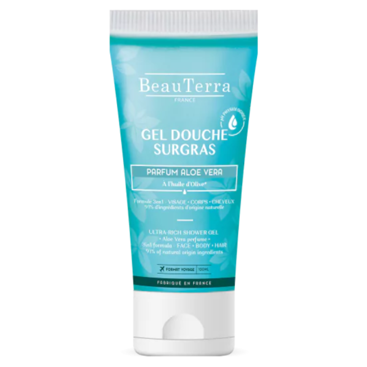 Duschgel mit Aloe Vera Duft von BeauTerra - 100ml Tube