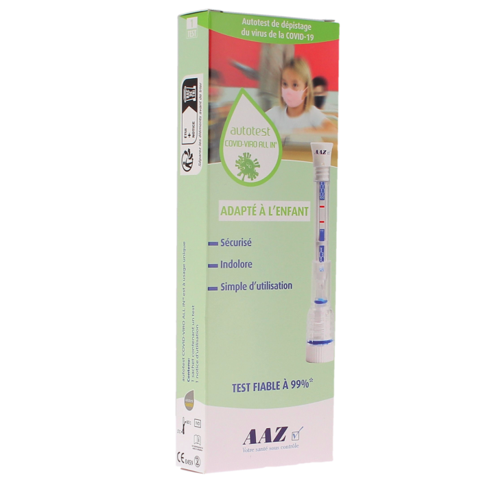 Autotest Covid-Viro All-in Antigen-Nasentest für Kinder AAZ - Schachtel mit einem Test