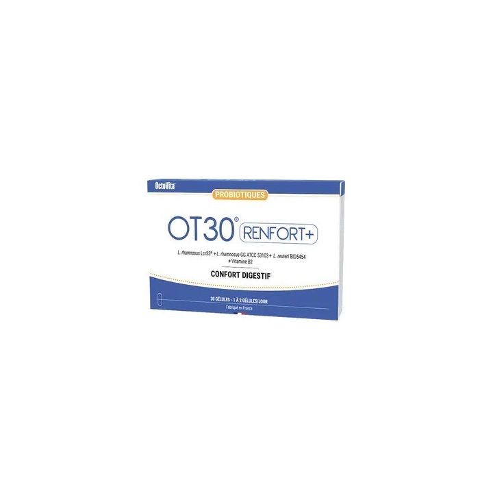 OT30 Renfort+ Probiotika Verdauungskomfort OctoVita - Packung mit 30 Kapseln